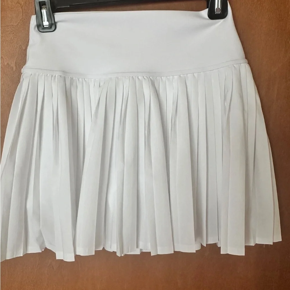Alo Yoga Grand Slam Tennis Skirt Pleated- White